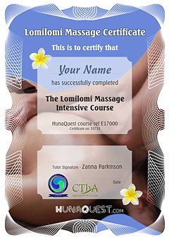 Lomilomi Certificate