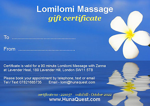 lomilomi gift voucher